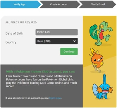 精灵宝可梦GO账号注册教程2